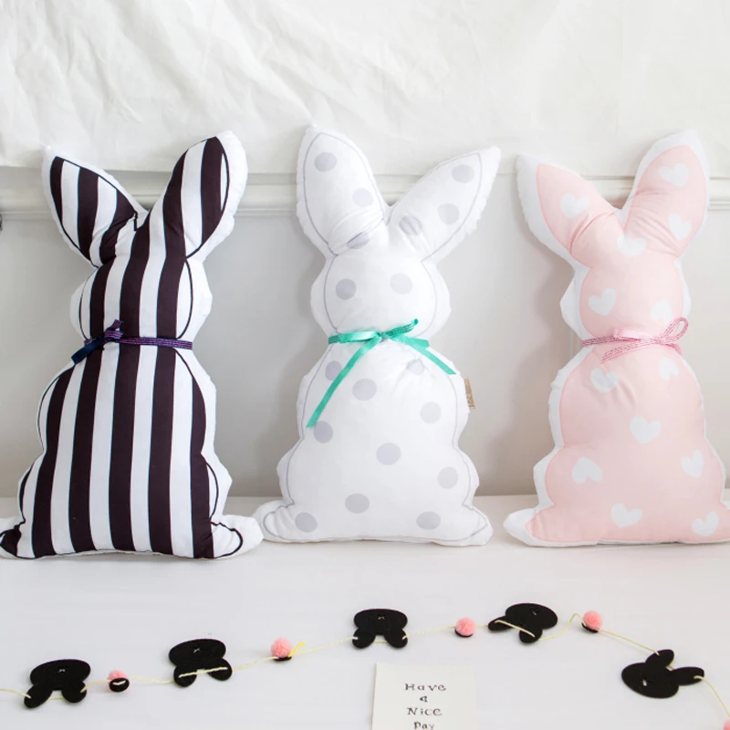 Подушка кролик в полоску для детской комнаты 55 х30 см|cushion stripe|back cushiondecorative cushions |