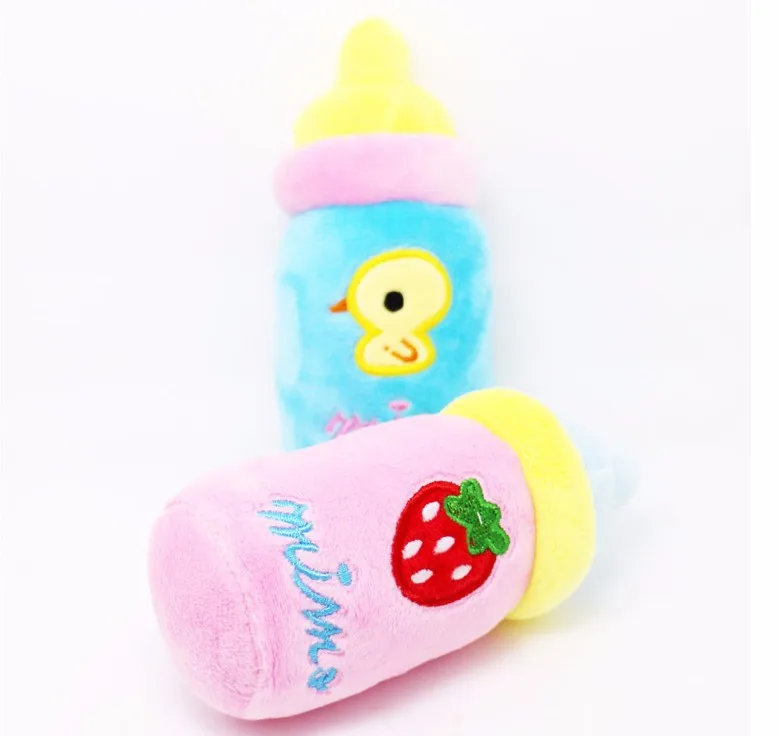 Игрушки для собак для маленьких и больших собак, кошек, 1 шт., игрушки для домашних животных, плюшевые бутылки для молока, дизайнерские жевательные игрушки для щенков, товары для собак, скидка 20