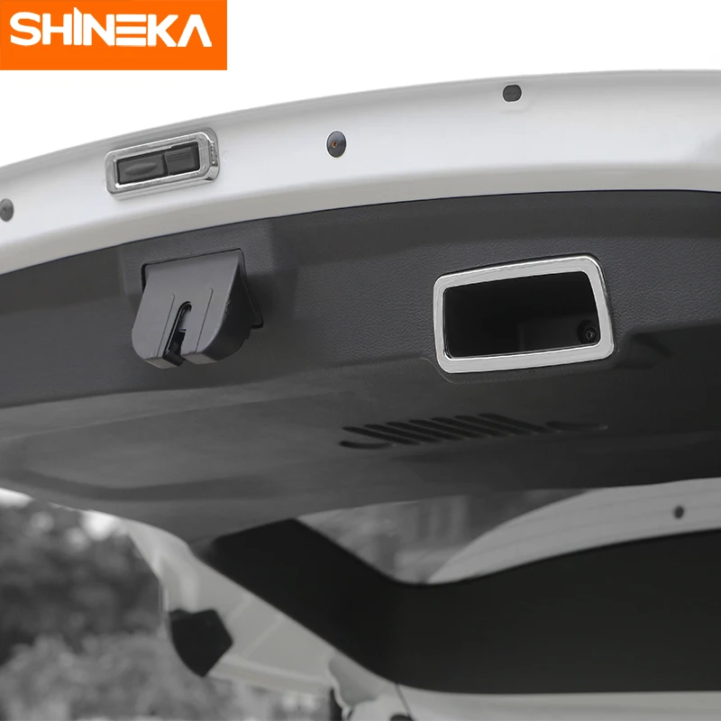 SHINEKA ABS 2 шт./компл. накладка на заднюю дверь автомобиля с внутренней ручкой