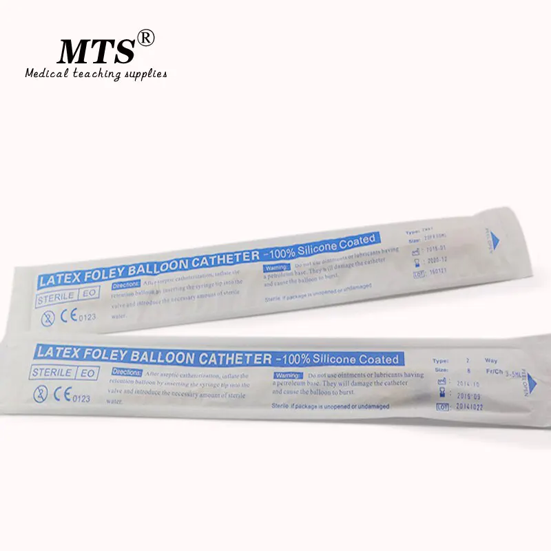 2 ходовой латексный мочевой катетер с силиконовым покрытием медицинская