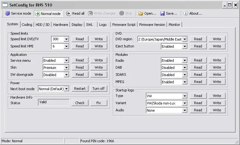 Стереть памяти NAND изменить PIN-код для RNS510 RNS810 RNS850 BENTLEY CONTINENTAL с чипом FTDI и VW 26-контактный разъем