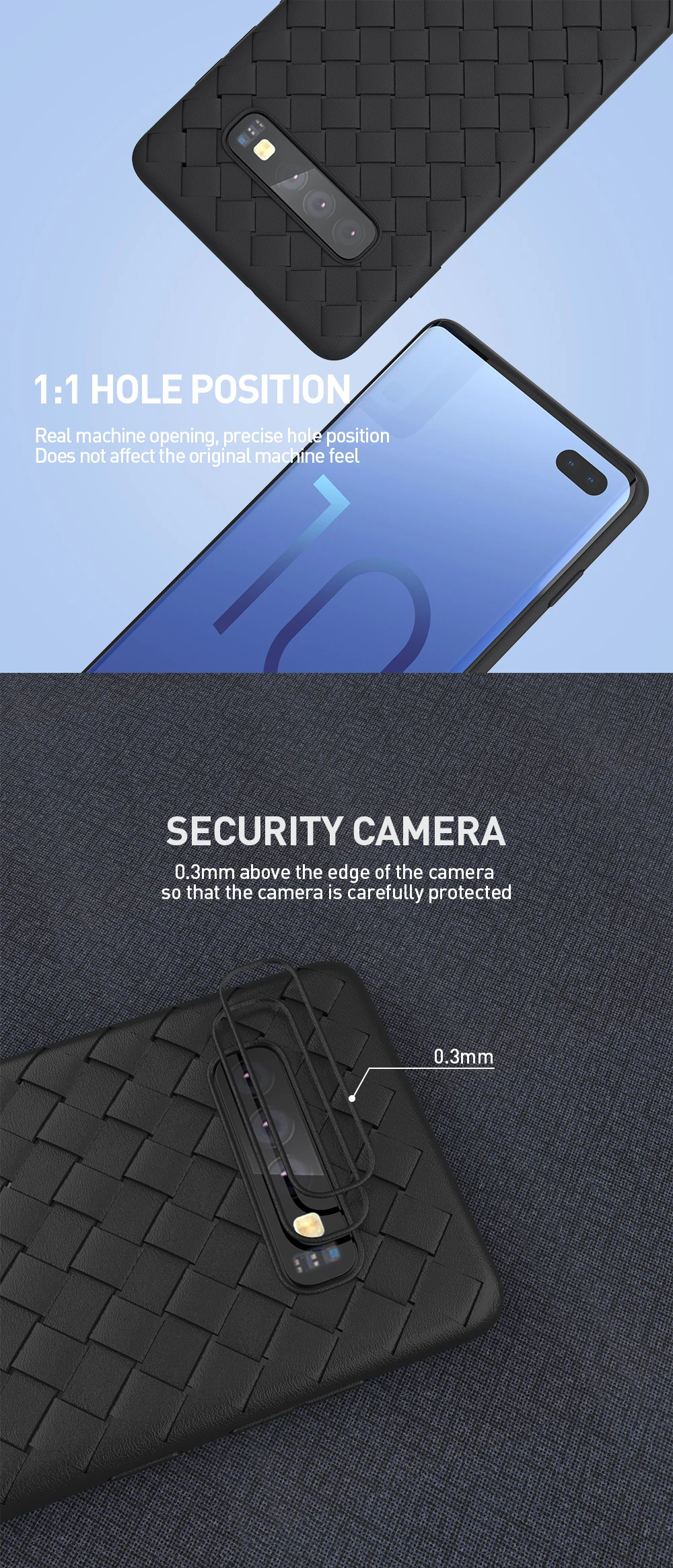 KEYSION чехол для телефона для samsung Galaxy S10+ Plus S10e Note 10 Pro 9 сетчатый тканый силиконовый чехол для A70 A50 A40 A30 A20 A10 A70S