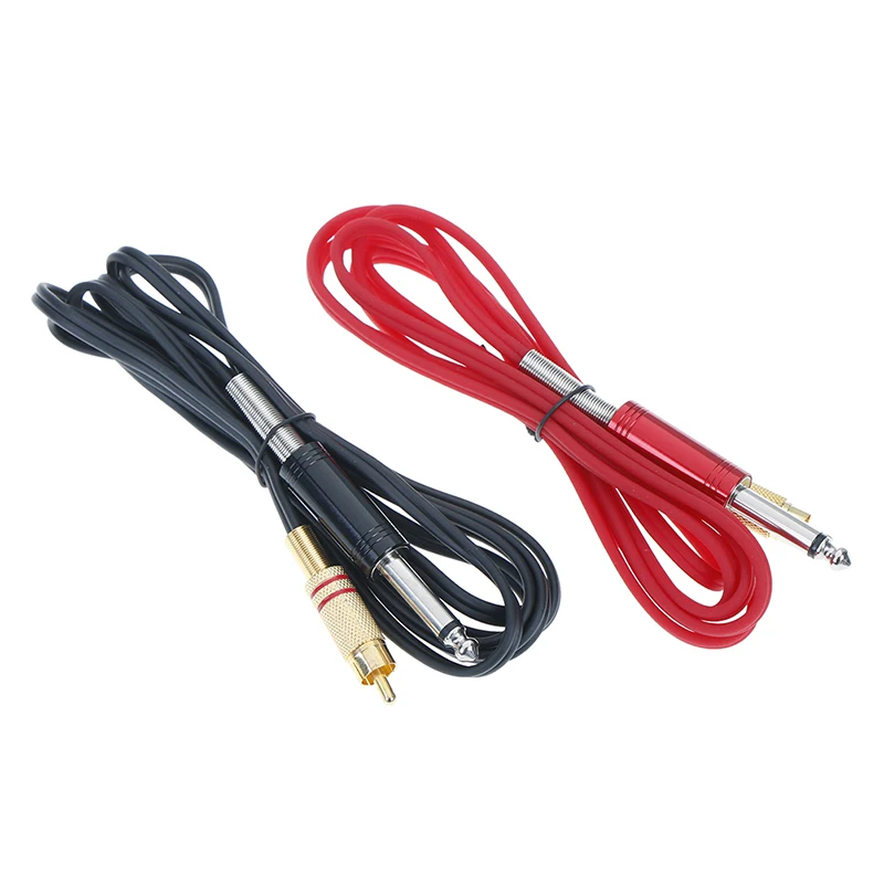 6 футов RCA силиконовый шнур черный резиновый для татуировочной машинки