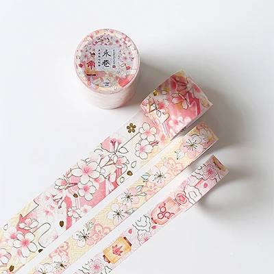 3 шт./партия винтажная бронзовая окрашенная Ukiyo-e васи лента DIY Украшение скрапбукинг планировщик маскирующая лента клейкая лента kawaii - Цвет: 05