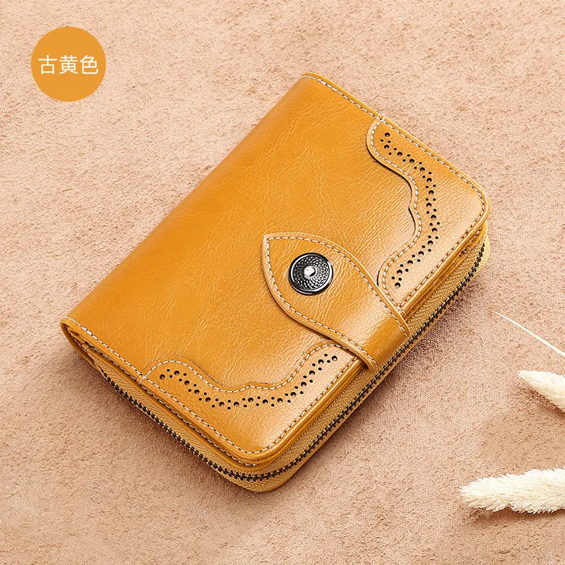 YELLOW SENDEFN Длинные натуральная кожа Для женщин кошелек женский, клатч Сумки из коровей кожи портмоне держатель для карт, модный костюм высокого качества - Цвет: YELLOW