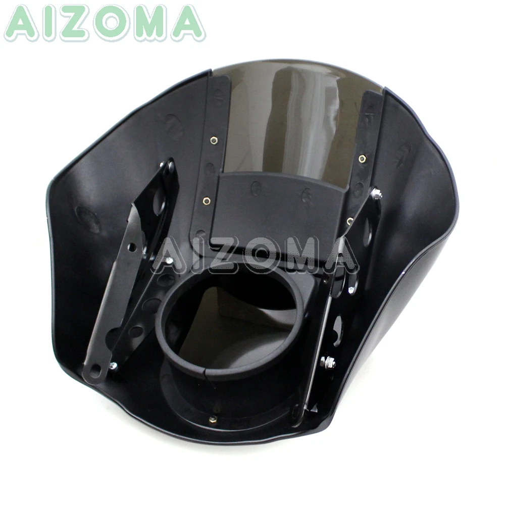Дымовая передняя фара мотоцикла для Harley Dyna Low Rider Super Wide Glide 1986- Sportster XL 1200 883 Iron