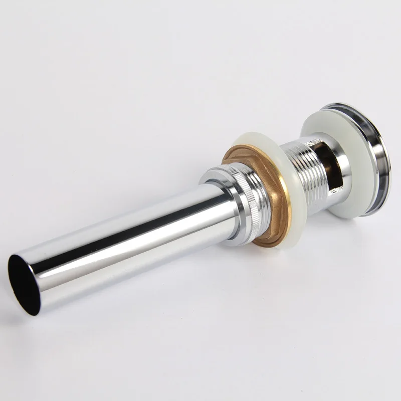 Bathroom Faucet Vessel or Vanity Sink Spring Pop Up Drain Stopper With Overflow Brshed Nickel Finish | Обустройство дома