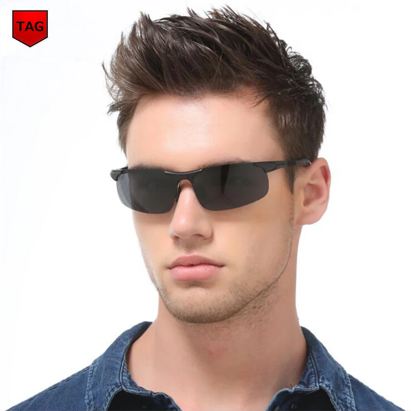 Мужские солнцезащитные очки с поляризационными стеклами винтажные