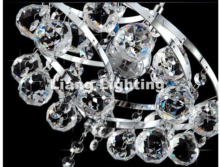 Современная Подвесная лампа с золотистыми/хрустальными кристаллами 5 Вт