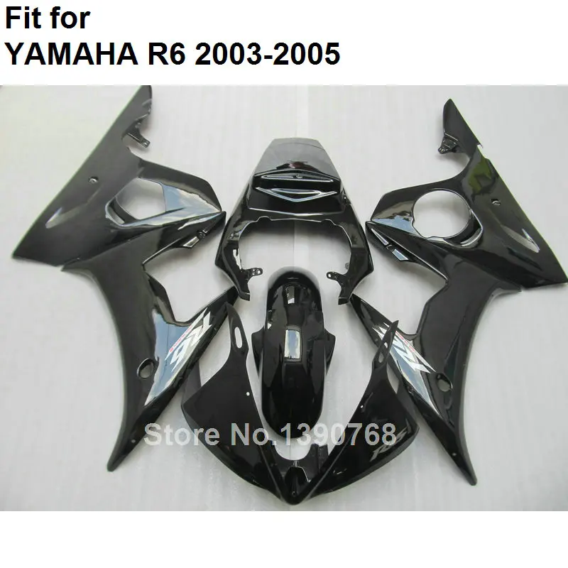 

Matte black Motorcycle unpainted bodywork fairing kit for Yamaha YZFR6 2003 2004 2005 fairings YZF R6 03 04 05 BC52