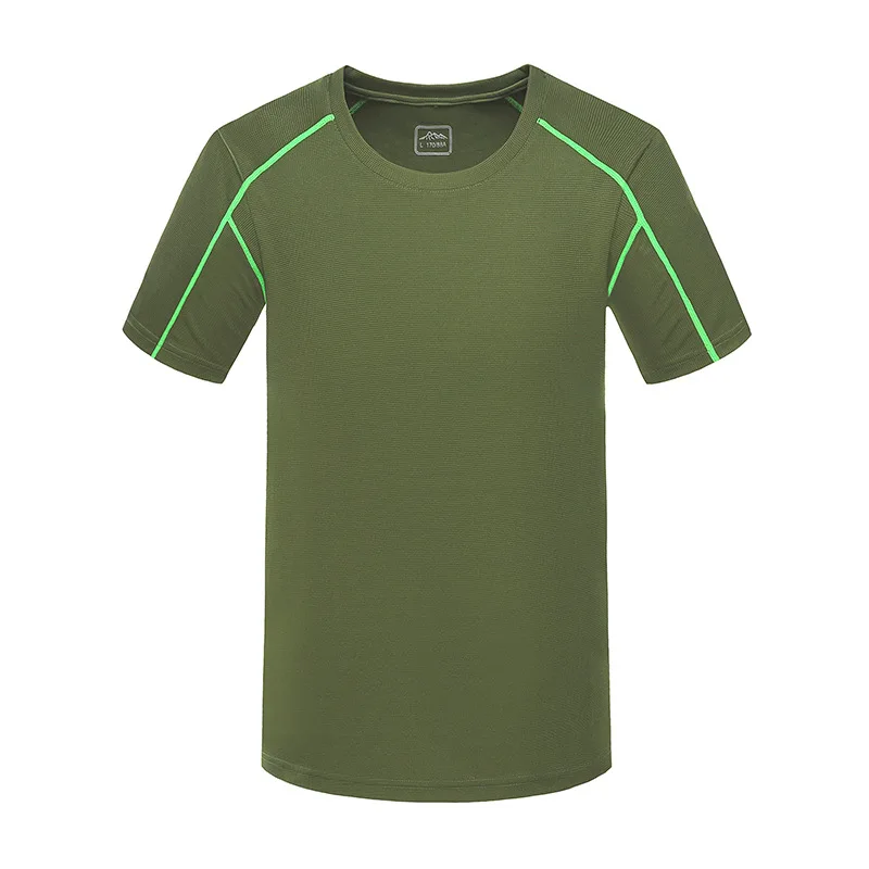 Мужская футболка Coolmax дышащая с круглым вырезом для активного отдыха быстрой