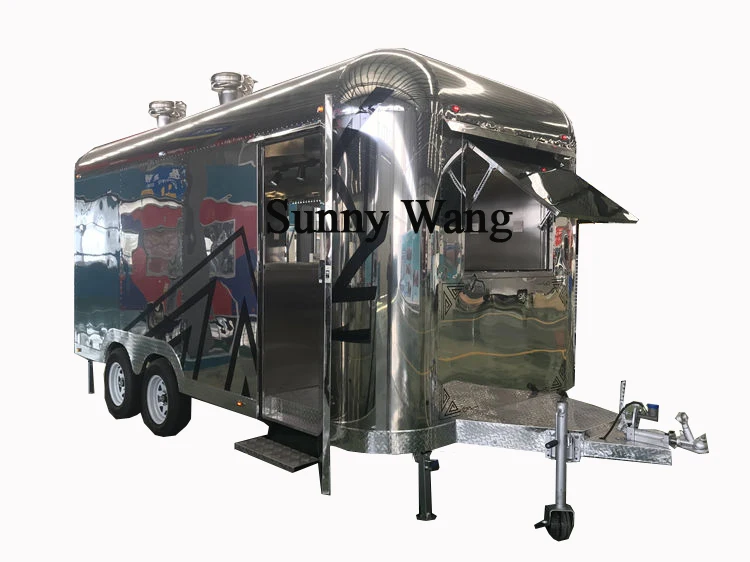 Пищевой автофургон из нержавеющей стали Airstream пищевой Автоприцеп Catering