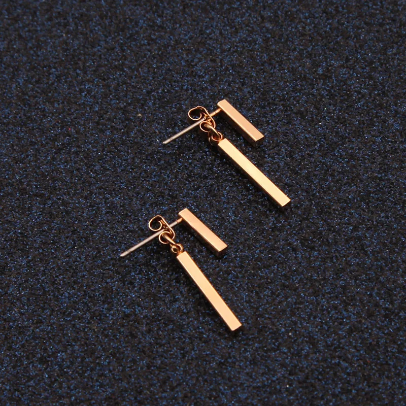 Новые Модные Простые Т Бар серьги для женщин Свадебные подарки 2018 ювелирные