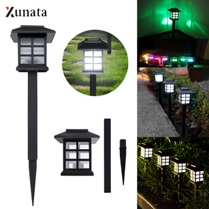 Светодиодная лампа XUNATA на солнечной батарее для дорожек, водонепроницаемый уличный садовый светильник на солнечной батарее для ландшафта, дорожек, двора, патио, дорожек