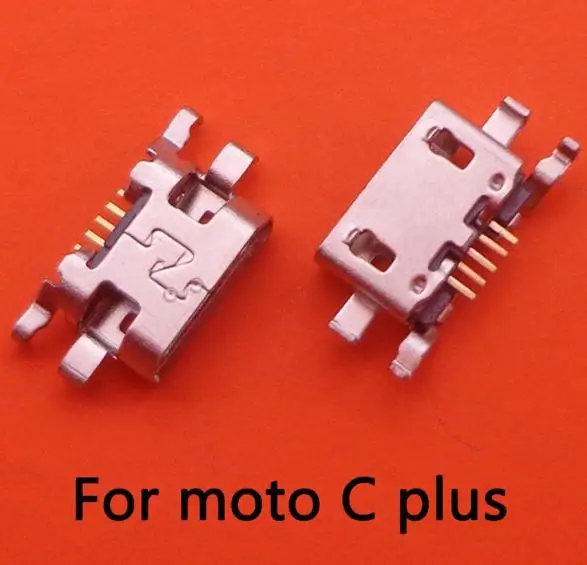 100 шт. Micro usb зарядная док-станция порт Разъем для Moto C PLUS XT1723 XT1724 - Цвет: For Moto C PLUS