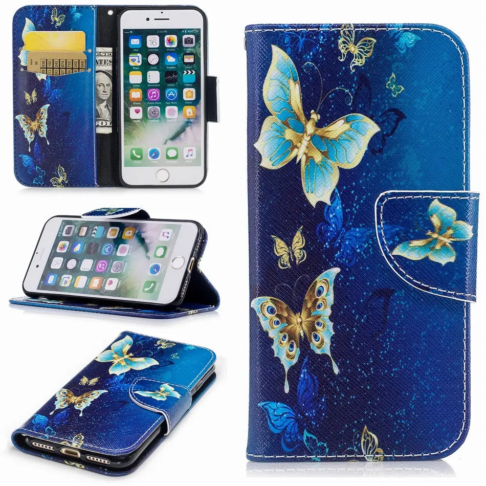 Чехол для телефона, милый флип-чехол для Apple iphone 11 Pro Max XS X XR 6 6S 7 8 Plus 5 5S SE Ретро Capa, кожаный чехол, новинка D07G