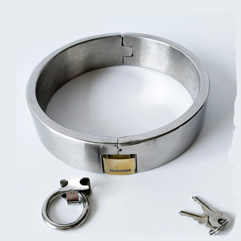 Ошейник БДСМ из нержавеющей стали ошейник для интима серебристый цвет Невидимка