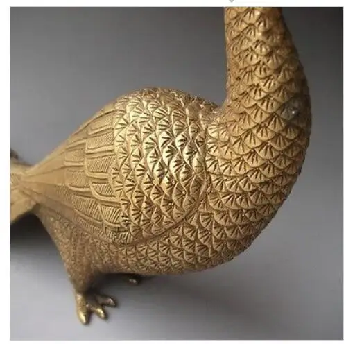 Декоративная бронзовая Заводская Античная Изысканная китайская латунная статуя