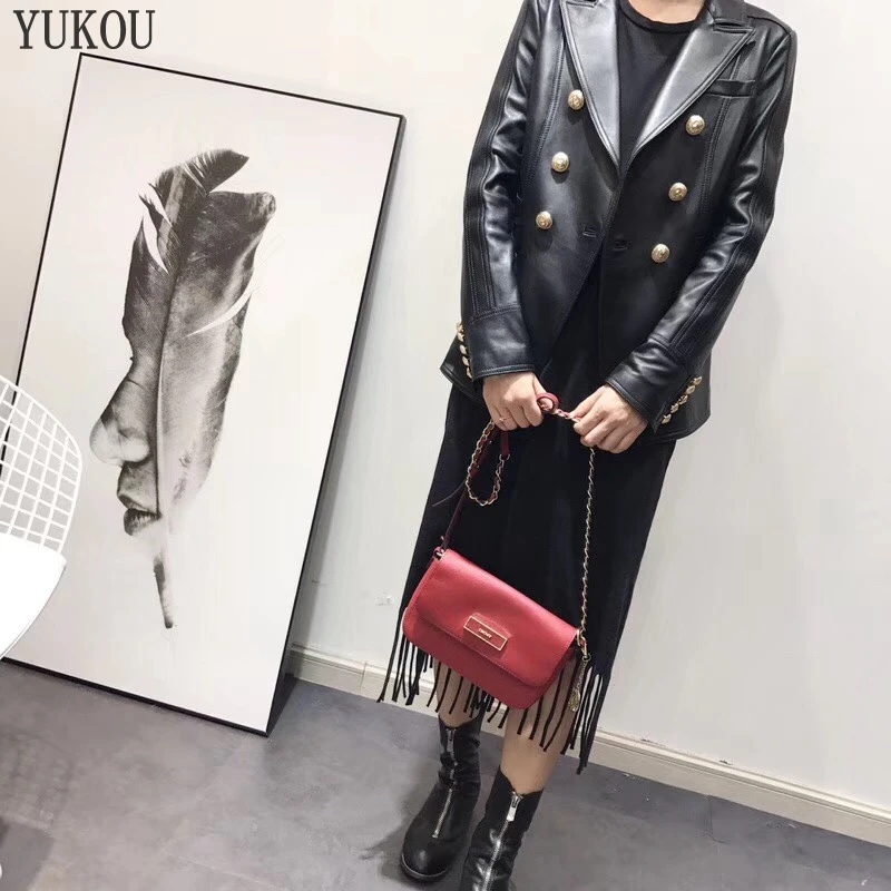 Женская короткая куртка из натуральной овечьей кожи|Кожаные куртки| |