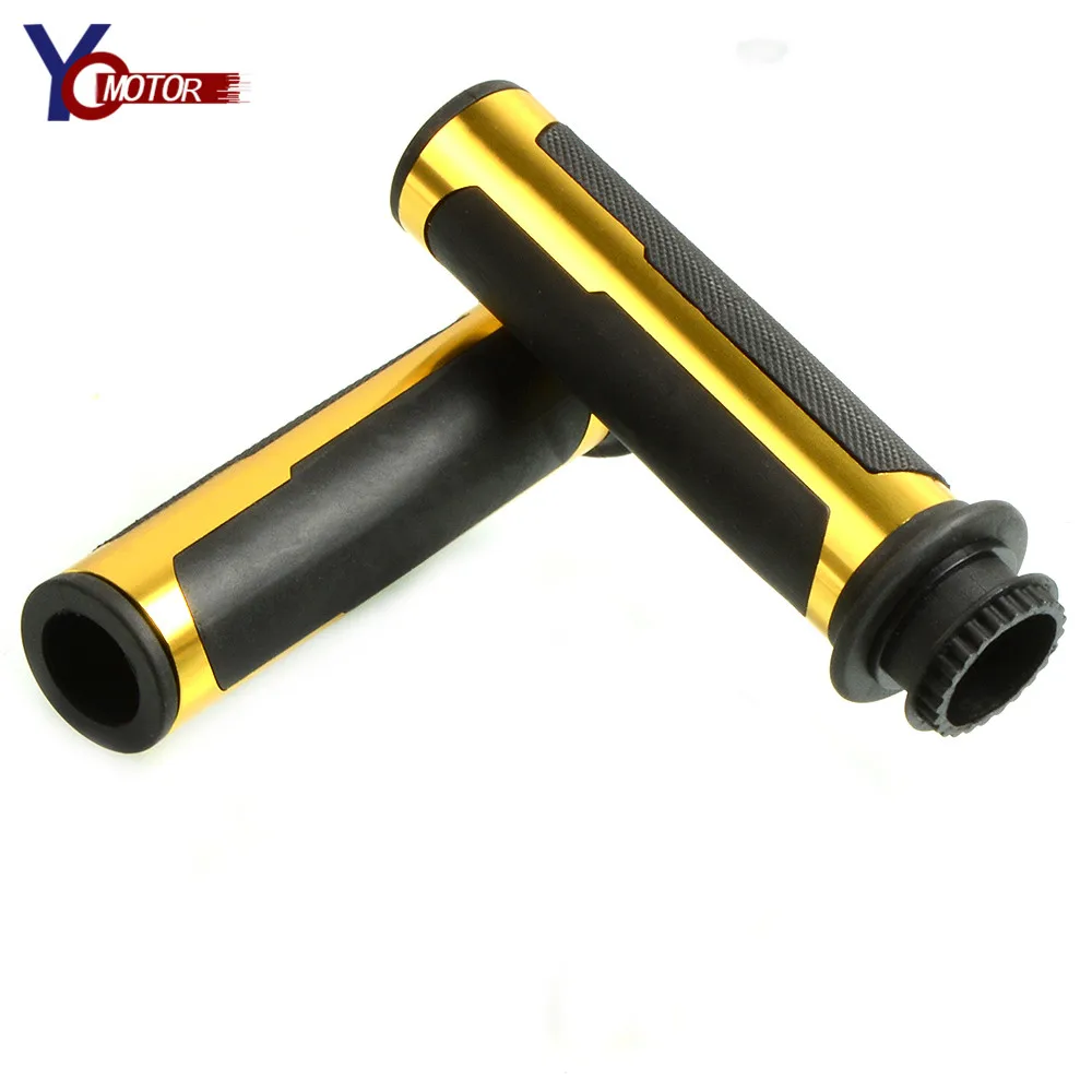 Мотоцикл 7/8 &quot22 мм Универсальный руль мотоцикла ручки CNC резиновые на ручные для