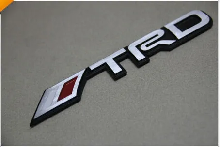 TRD Metal Emblem Aluminum Trunk Badge Toyota STICKER 3D logo for all toyota |