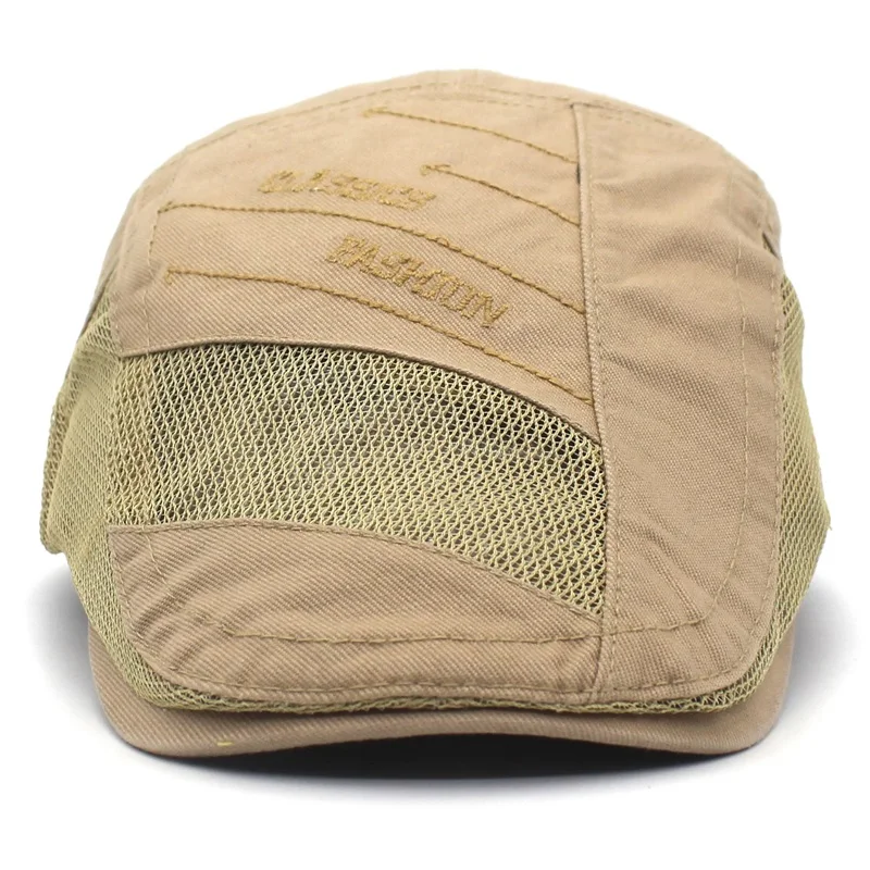 Minhui классический хлопковый берет с вышивкой плоская кепка для мужчин сетчатая