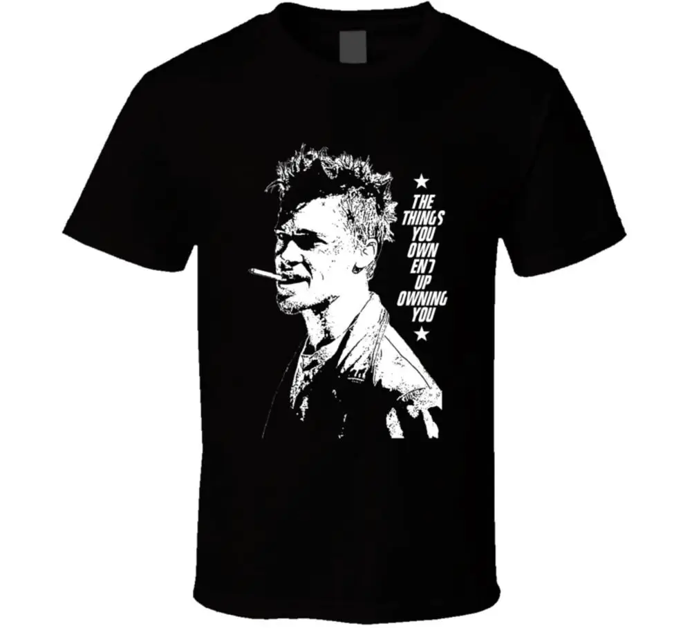 Fight Club Quote Tyler Durden забавная пародия Фан фильм футболка нормальный короткий рукав