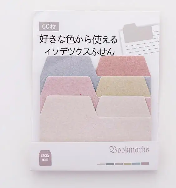 Random Colors 60 листов довольно Kawaii N Times Sticky Tabs Memo размещение сообщения блокнот Закладка Escolar Papelaria школьные канцелярские принадлежности - Цвет: Random Colors