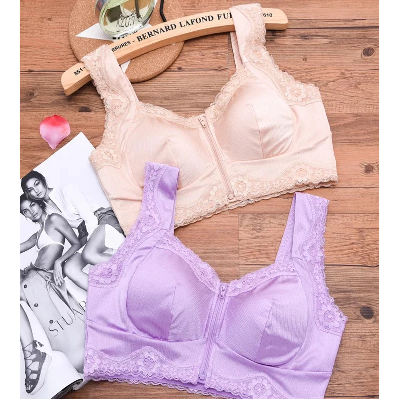 Нижнее белье женское дышащее с полным покрытием без косточек цветочным принтом