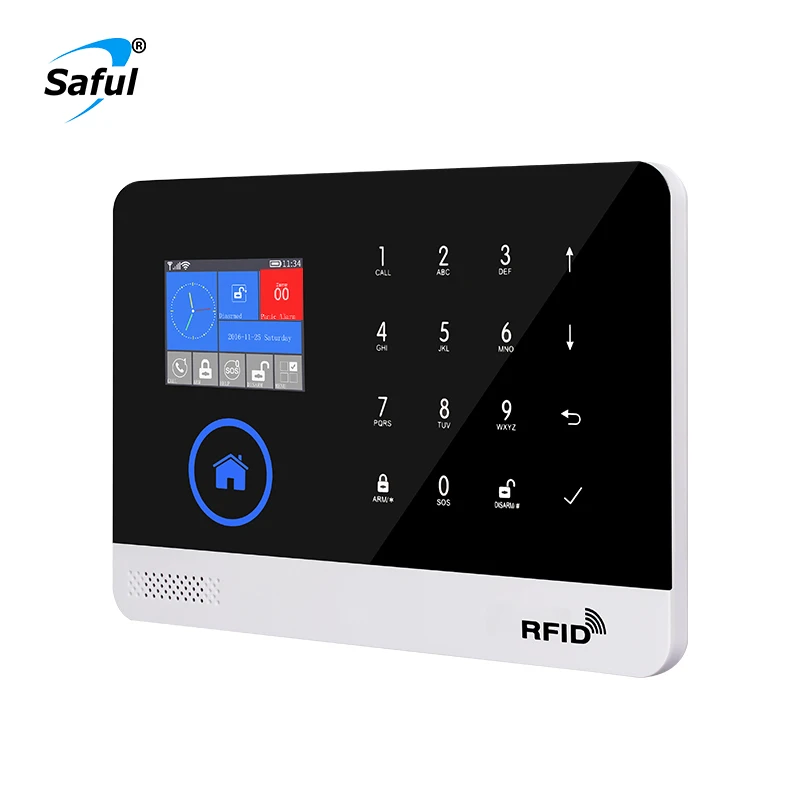 3g GSM gprs wifi домашняя сигнализация меню операционное приложение Многоязычное дистанционное управление RFID карта беспроводная поддержка 3g SIM