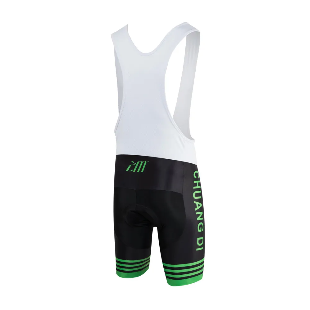 ZM Santic Men's Thickening Cushion Bib Front Cycling Shorts PADDED Tights Shorts Bicycling Biking Compression Tight Shorts