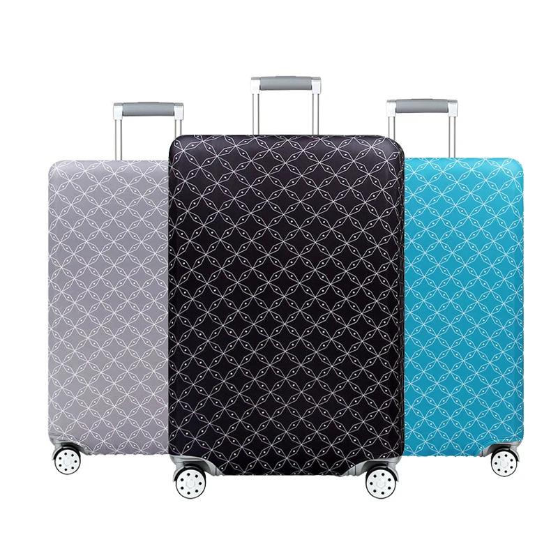 Однотонные полосы чехол для чемодана аксессуары путешествий на колесиках