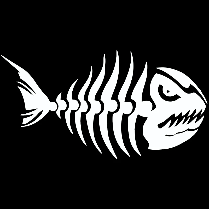 Angry Fish Car коробка для ловли на ноутбук окно рыбалки Виниловая наклейка автомобиля