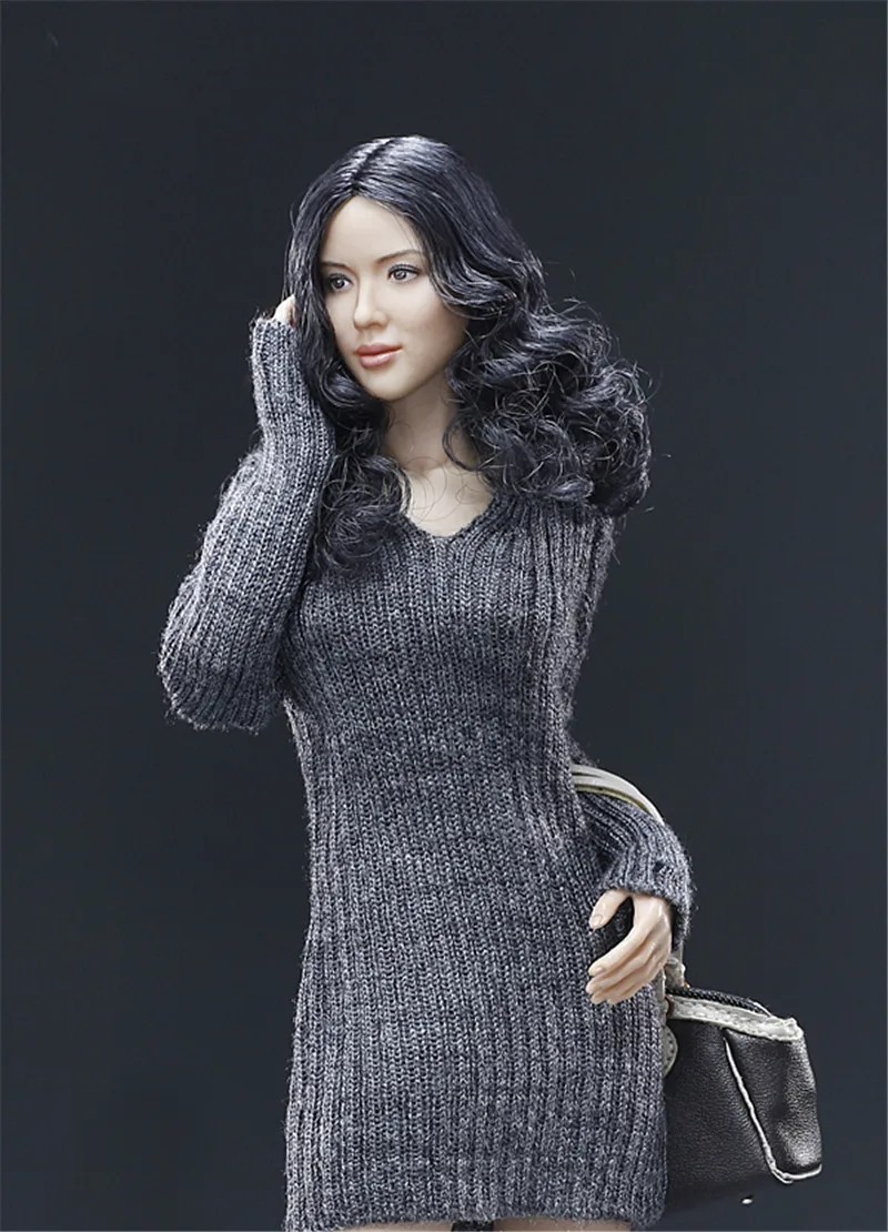 Mnotht 1/6 азиатская голова лепим+ VC 3,0 женское тело наборы W Мягкая грудь FX04B/FX04A прямые волосы и волнистые волосы Solider голова резьба l30