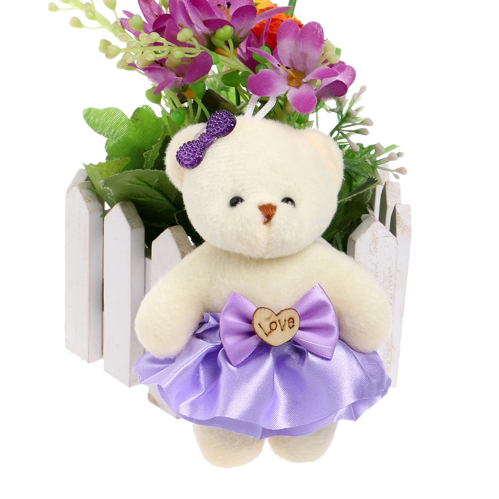 Для Рождественский подарок деревянный любовь Дизайн плюшевые Игрушки платье