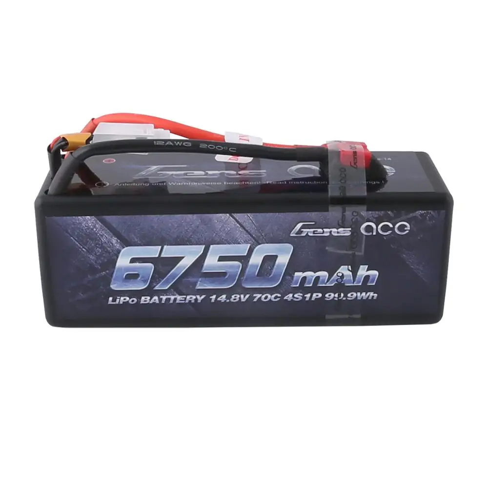 Аккумулятор Gens ace 4S 6750 мАч Lipo 14 8 в 70C XT90 T вилка для автомобиля Traxxas X-maxx 1/8