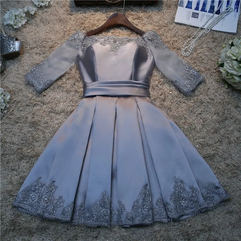 Реальные фотографии оптовая продажа модное платье для выпускного Коллекция - Фото №1