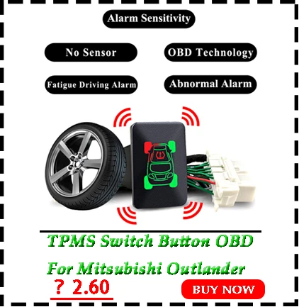 Монитор давления в шинах OBD TPMS lcd диагностический для Mitsubishi Outlander 3- PHEV Xpander Eclipse Cross Mirage