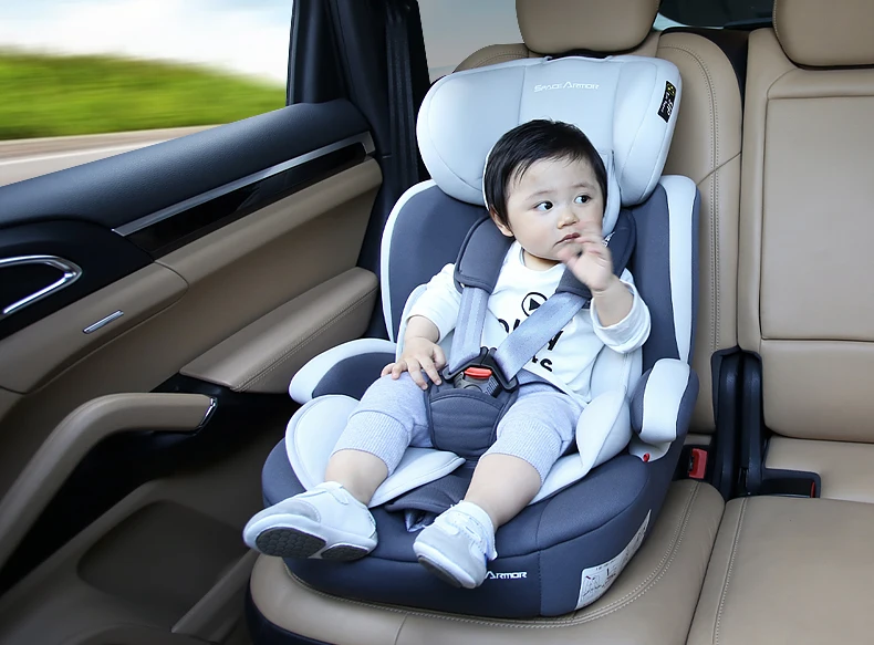 Детское автокресло Isofix двойной Интерфейс детское безопасное сидение От 0 до 12 лет Портативный автокресло 5-точечный ремень безопасности восемь регулировкой по высоте