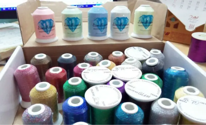 Популярный бренд Simthread популярная металлическая нить для вышивки 500 м +