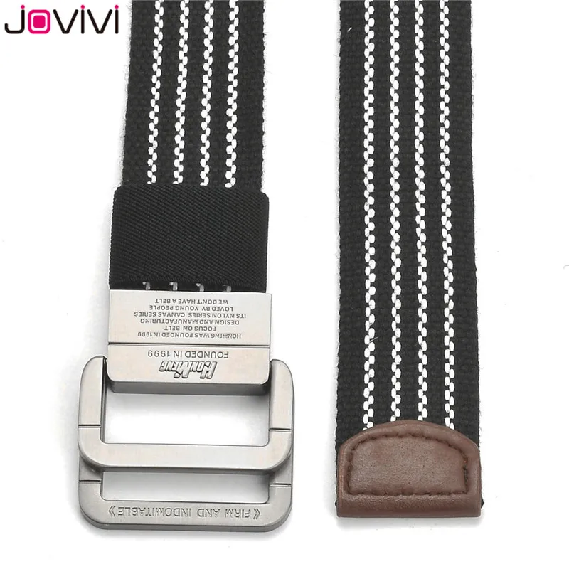 Jovivi 1x мужские и женские брюки ремень из парусины эластичный пояс плетеный с