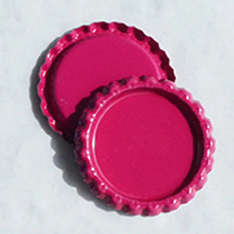 rose red 25 шт 25 мм цветная Круглая Плоская Бутылочная крышка плоская Бутылочная крышка s для DIY Hairbow ремесла Волосы ожерелье с бантом ювелирные изделия аксессуары - Цвет: rose red