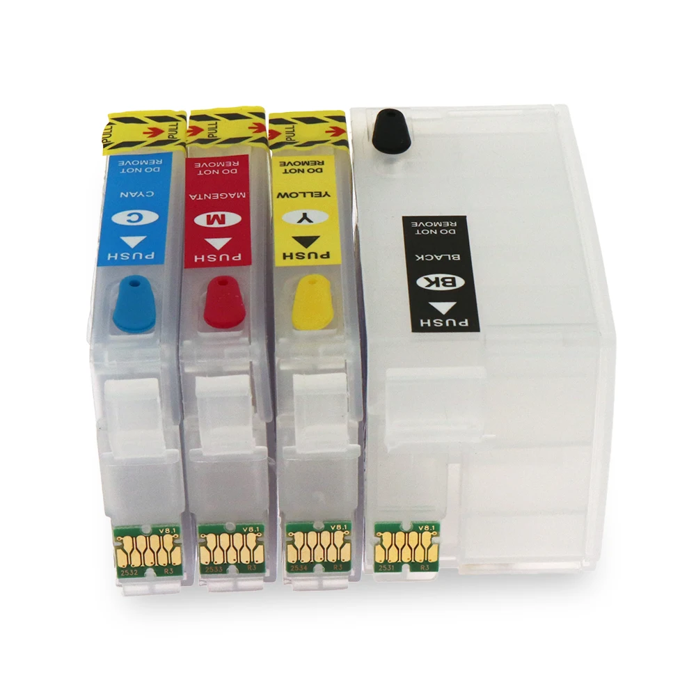 Для epson 252 XL T2521 T252 T2521XL Заправка картриджей Epson WF-3620 WF-3640 WF-7110 WF-7610 WF-7620 WF-5190 принтер -