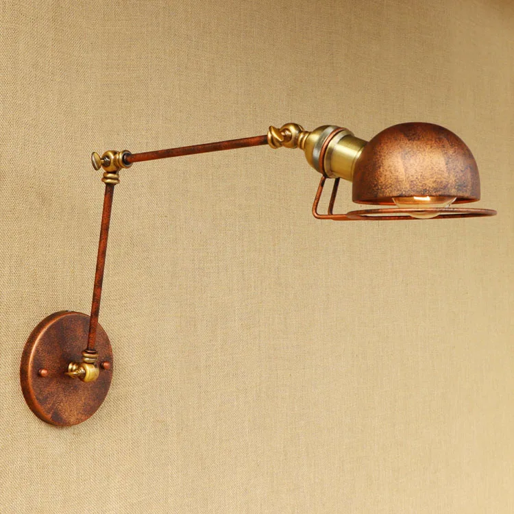 Kopen Iwhd Loft Retro Vintage Muur Verlichtingsarmaturen Swing Lange Arm Wandlamp Blaker Applique Murale Wandlamp