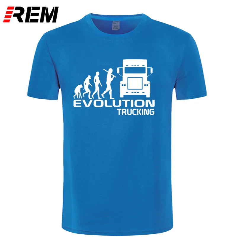 REM брендовая одежда EVOLUTION TRUCKING truck driver cab gift ideas забавная Футболка Мужская хлопковая футболка с коротким рукавом Топ Camiseta - Цвет: 2