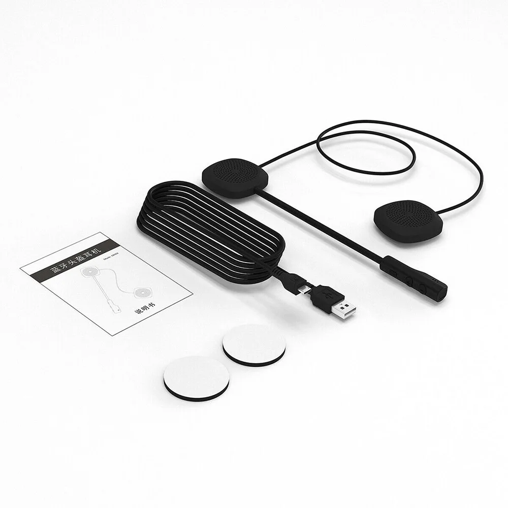 

Wireless Bluetooth 5.0 Headset Speaker Handsfree Music Call Control Headphone Universal MH04 Motorcycle Scooter Helmet Headset