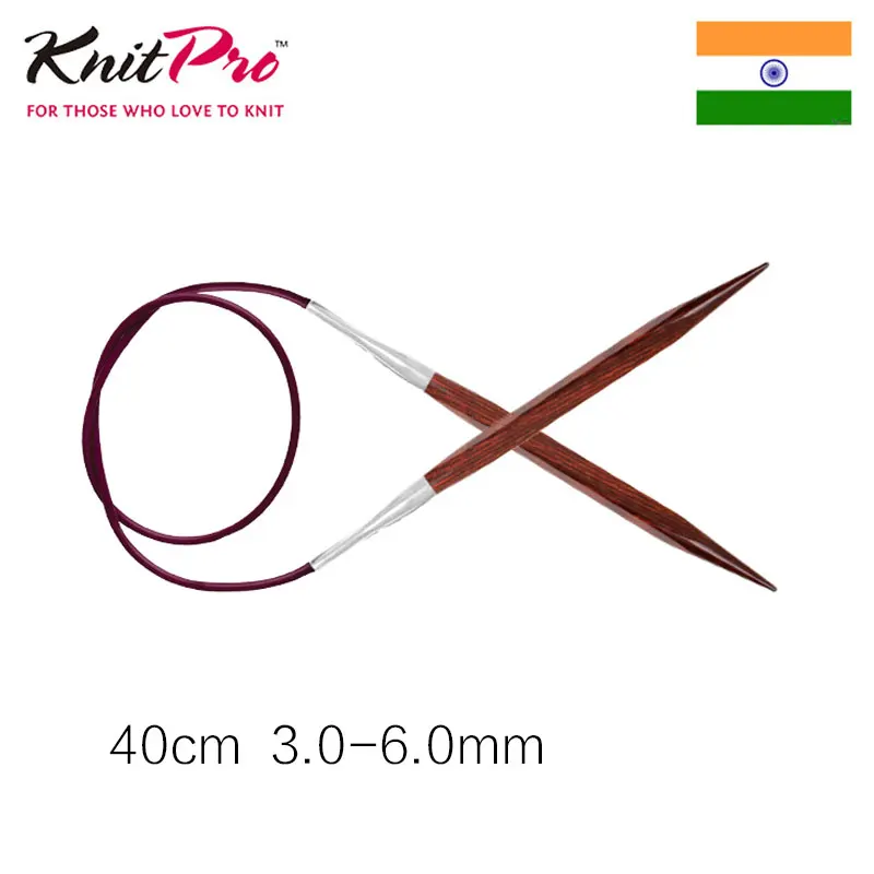 Вязаные квадратные носочки яркого цвета-40 см с фиксированными круглыми иглами