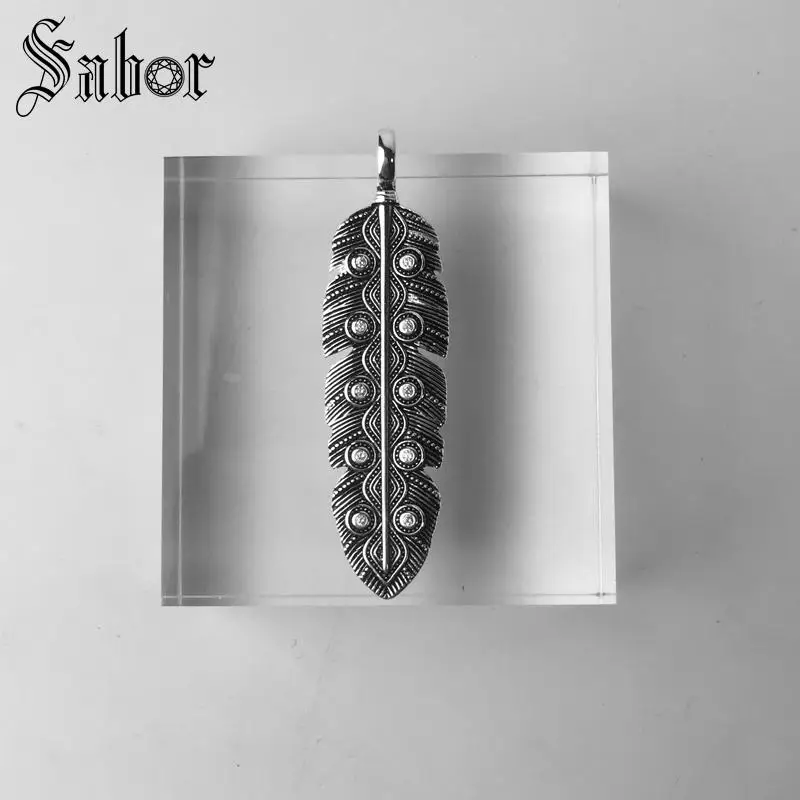 Кулон перья крылья сердце новинка 2020 модные ювелирные изделия серебряного цвета