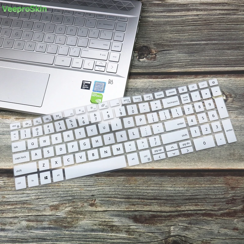 White Ноутбук клавиатура кожного покрова протектор для 15," Dell Inspiron 15 5000 5584 5598 7000 7591 7590 1050 1650 15 15,6 дюймов - Цвет: White