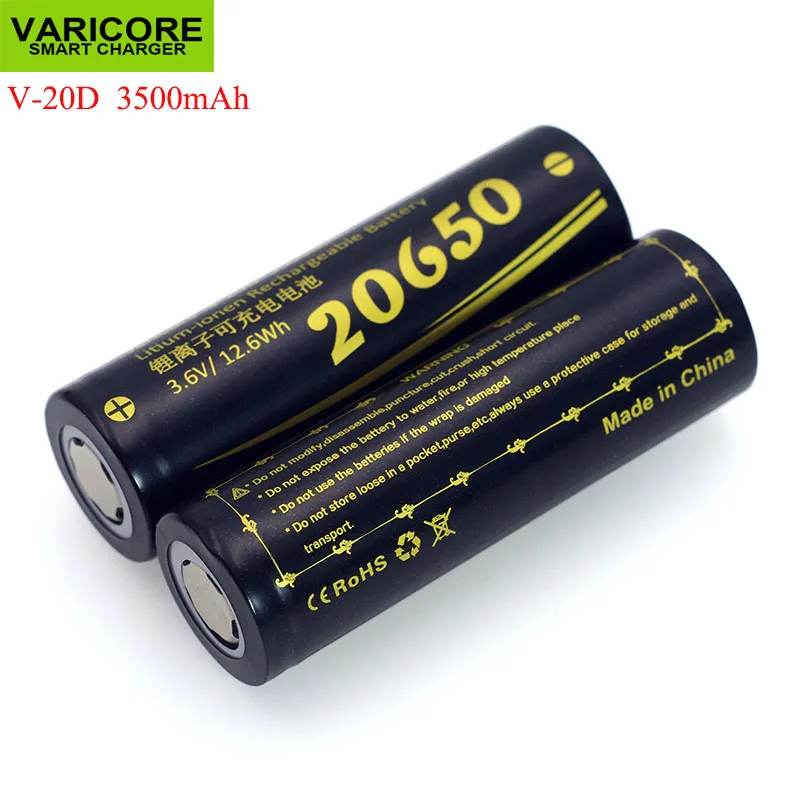 Новый VariCore 20650 3500mAh 3 7 V литиевая батарея для цифровых bluetooth динамиков фонарик